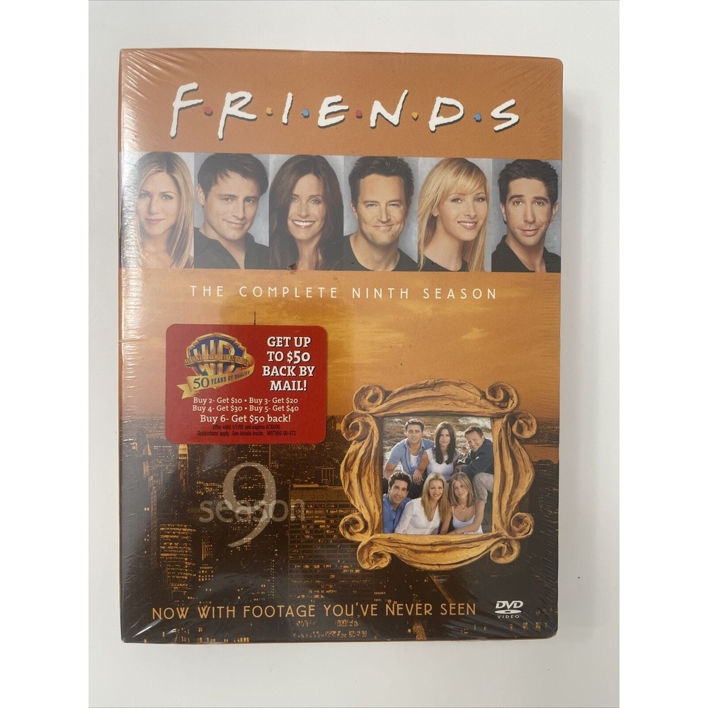 Friends - The Complete Ninth Season (DVD, 2005, 4-Disc Set) New Factory Sealed